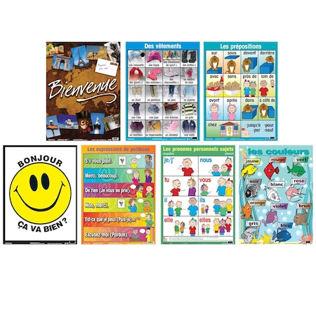Poster Pals French Essential Classroom Posters Set II PS57